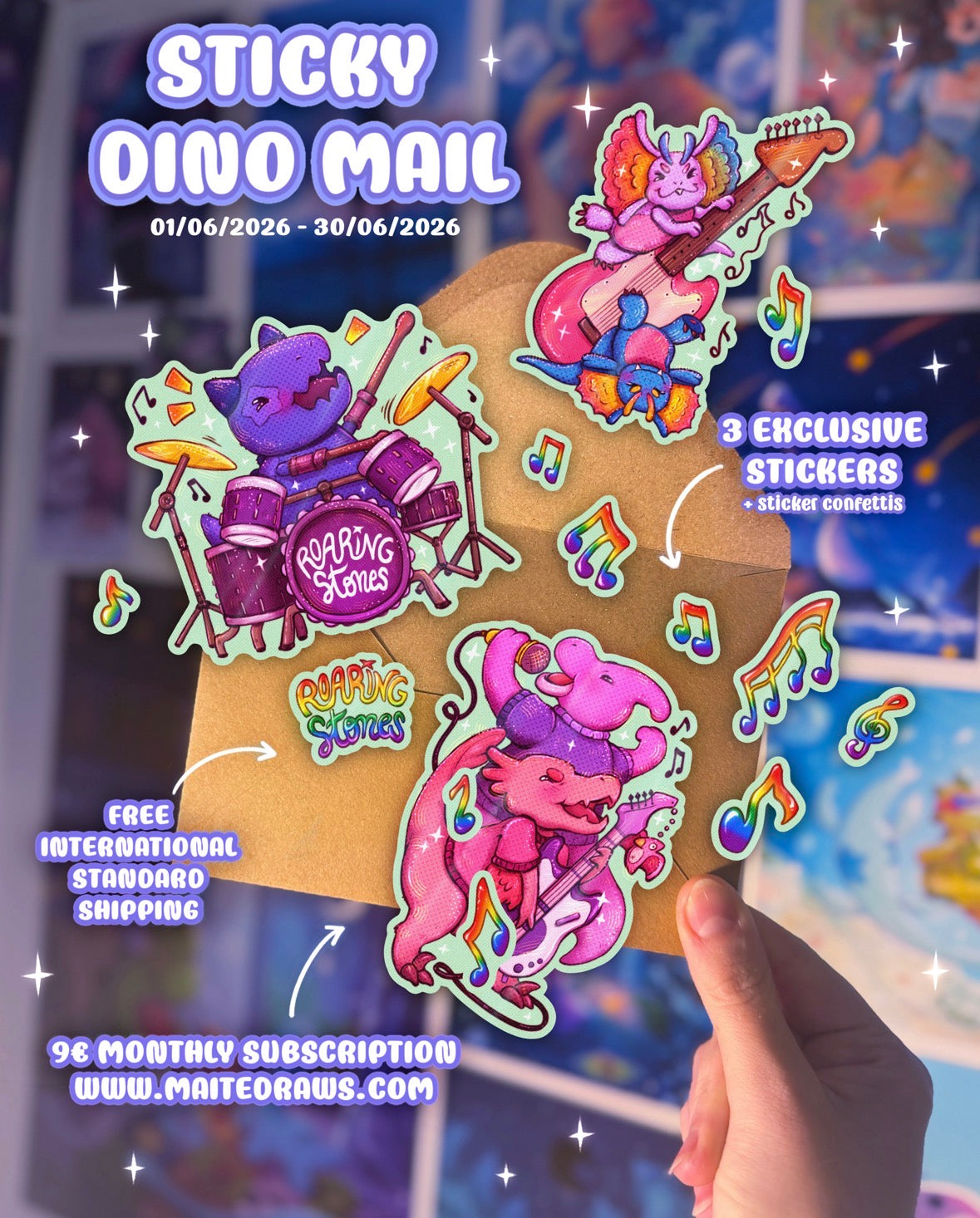 Sticky Dino Mail