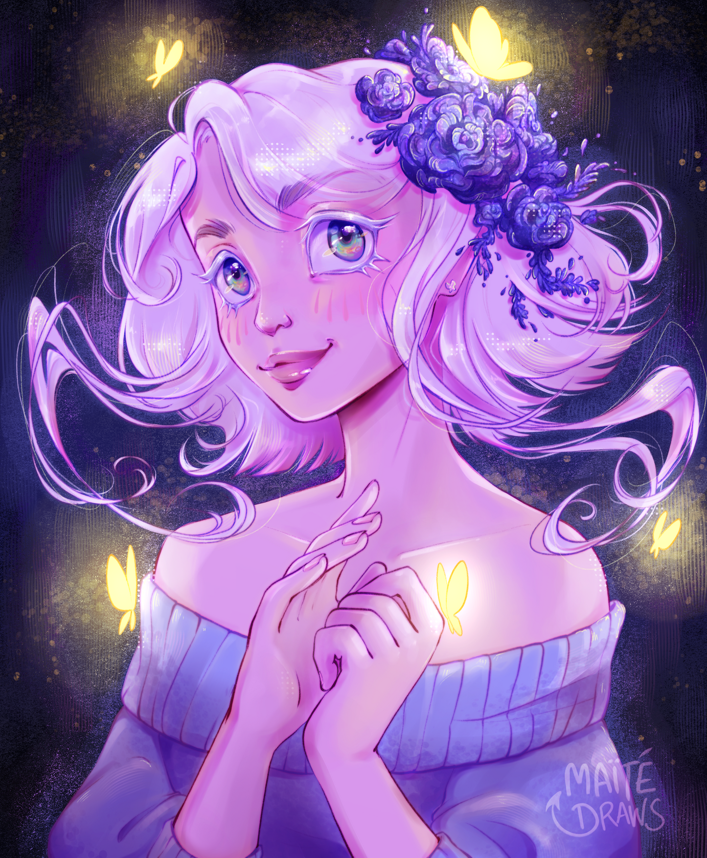 Gold Butterflies - Print