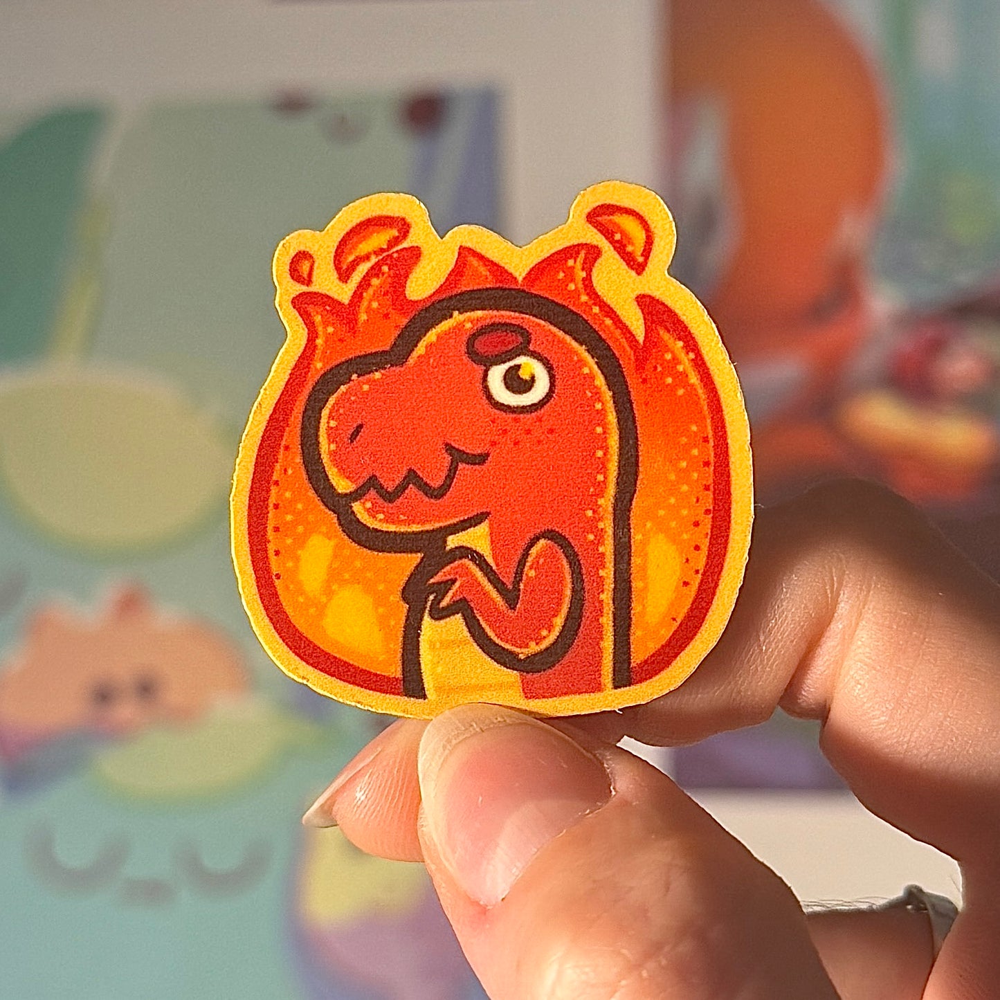Hugo on Fire - Sticker