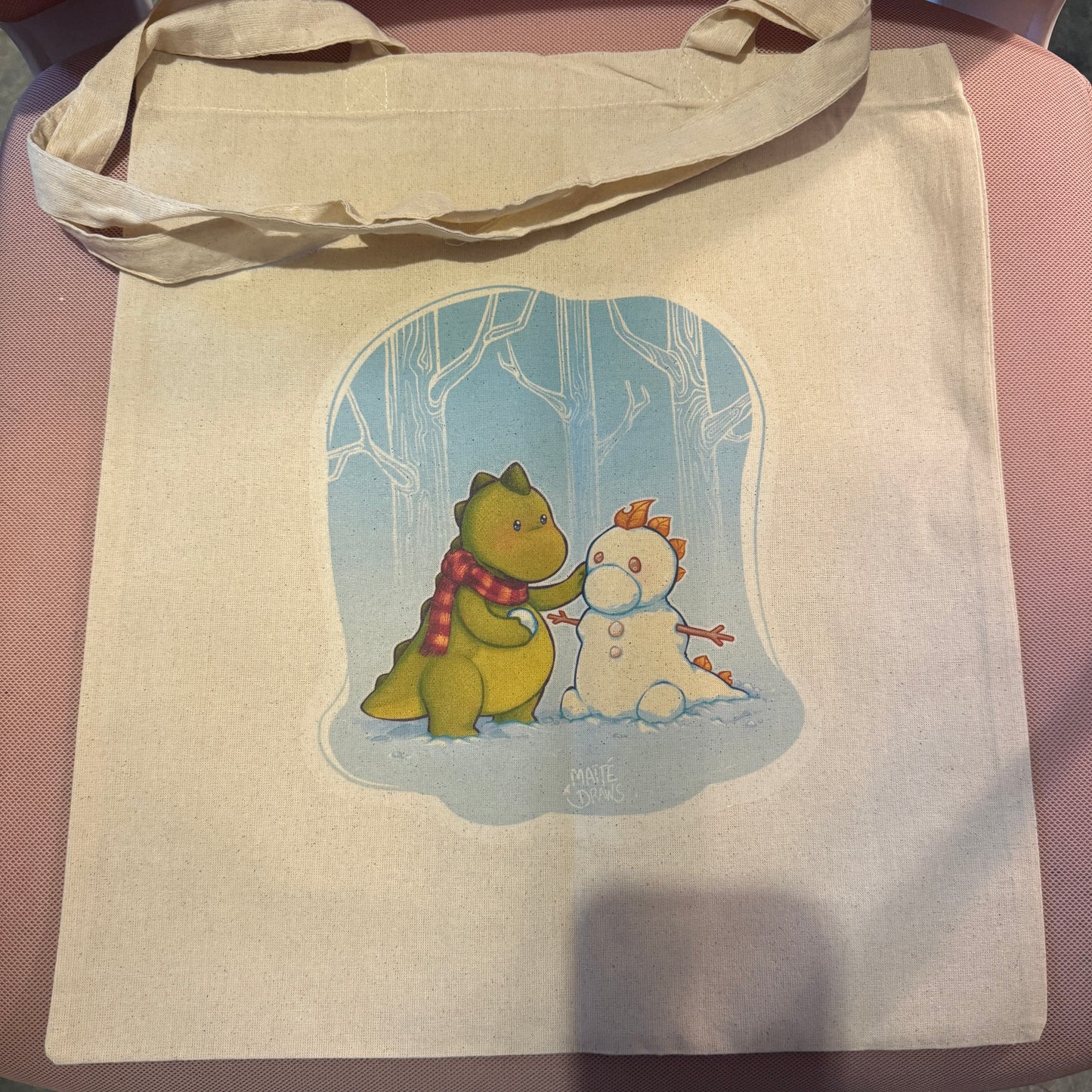 Dino Concombre Snowman - Tote bag