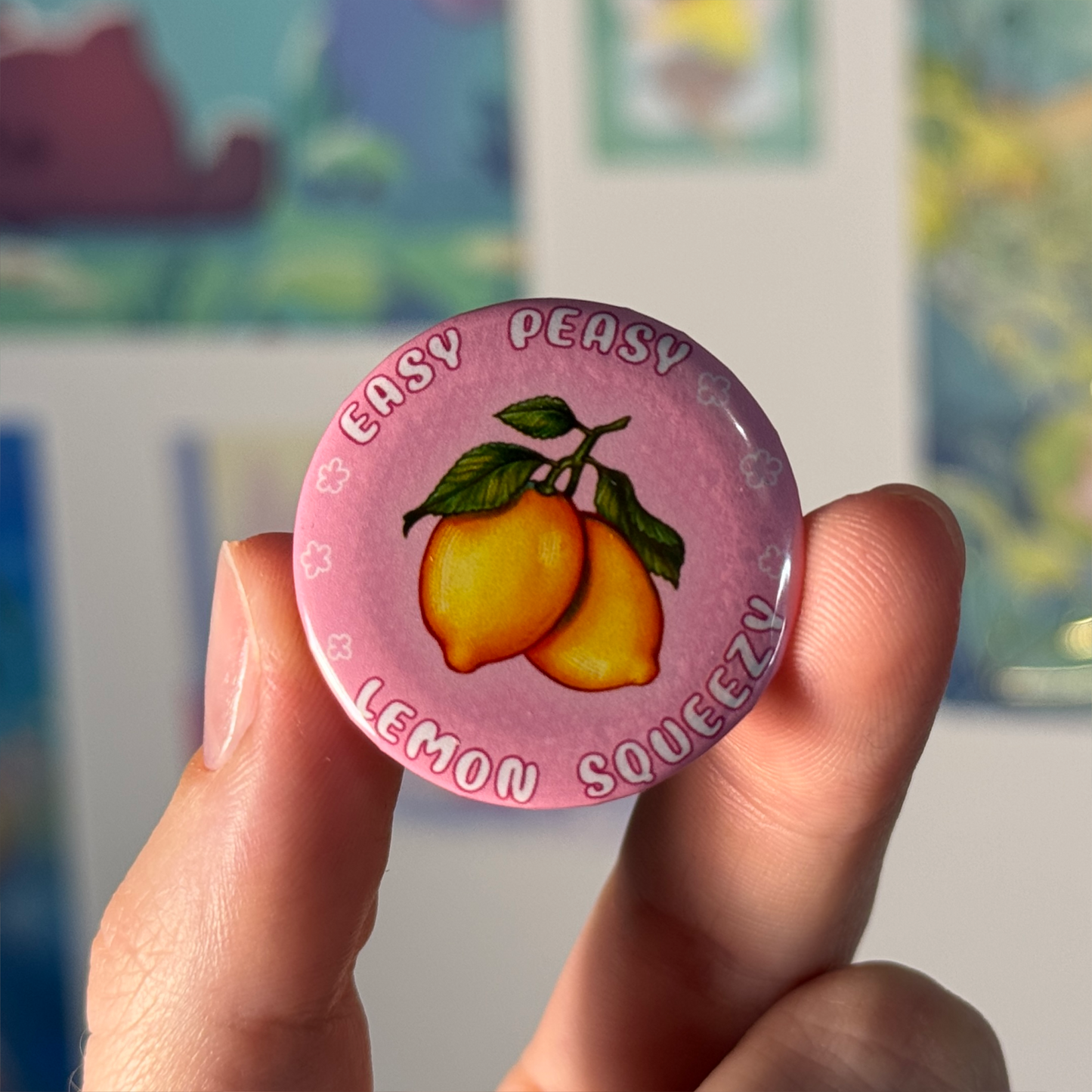 Lemon "Easy peasy lemon squeezy" - Badge Medium