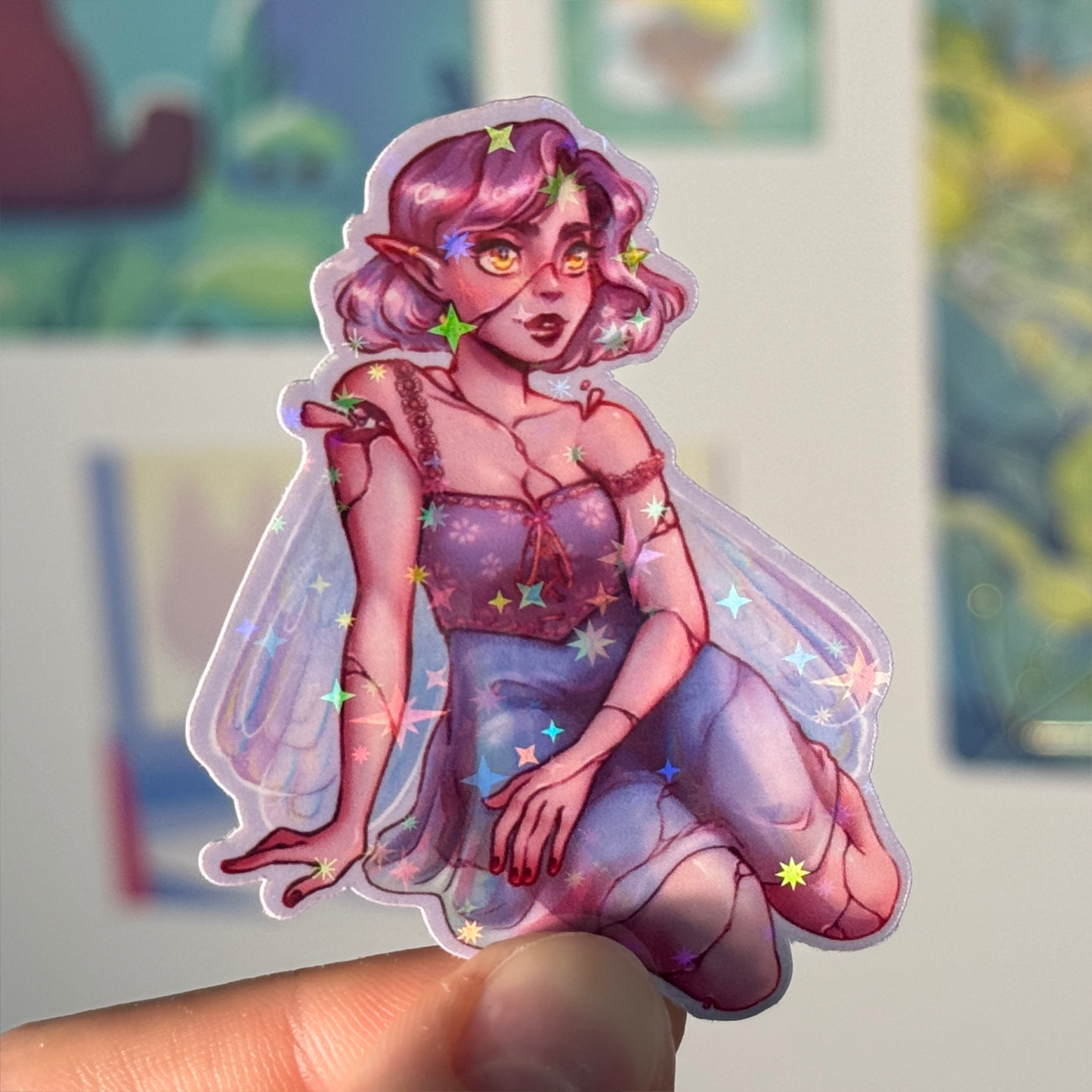 Crackled Fairy - Sticker