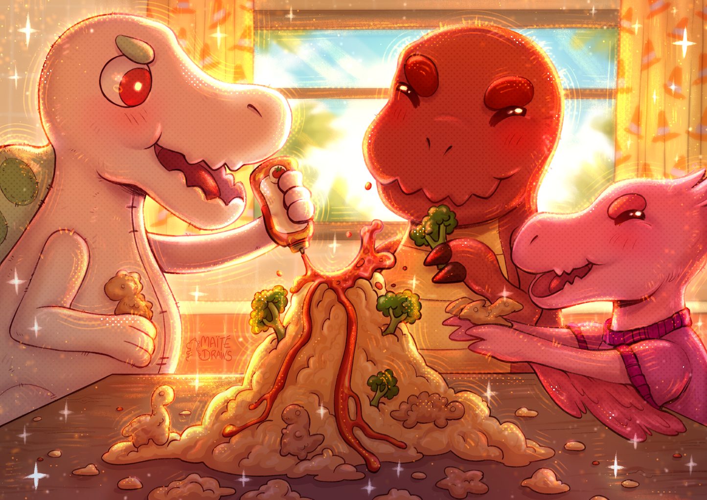 Poire, Hugo & Fly cooking - Print