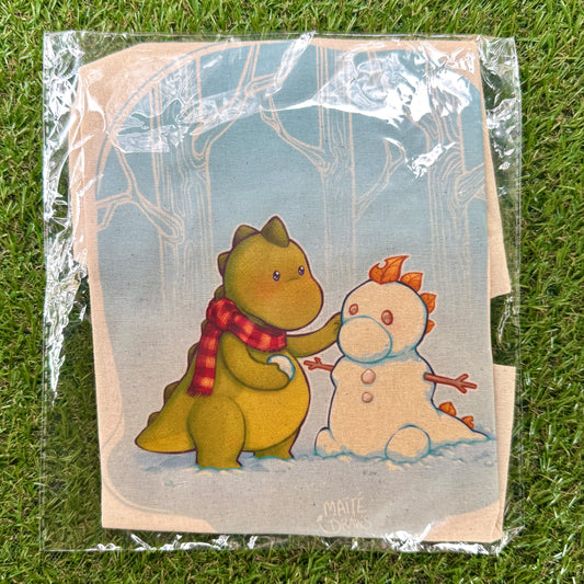 Dino Concombre Snowman - Tote bag