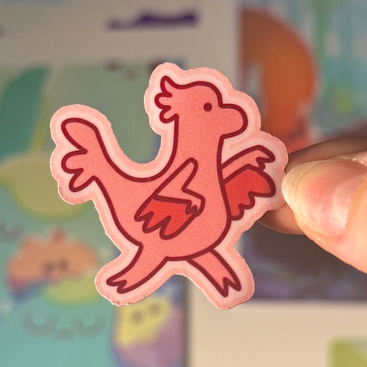 Dino Fly Simpliste - Sticker
