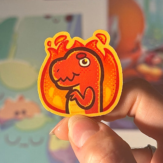Hugo on Fire - Sticker