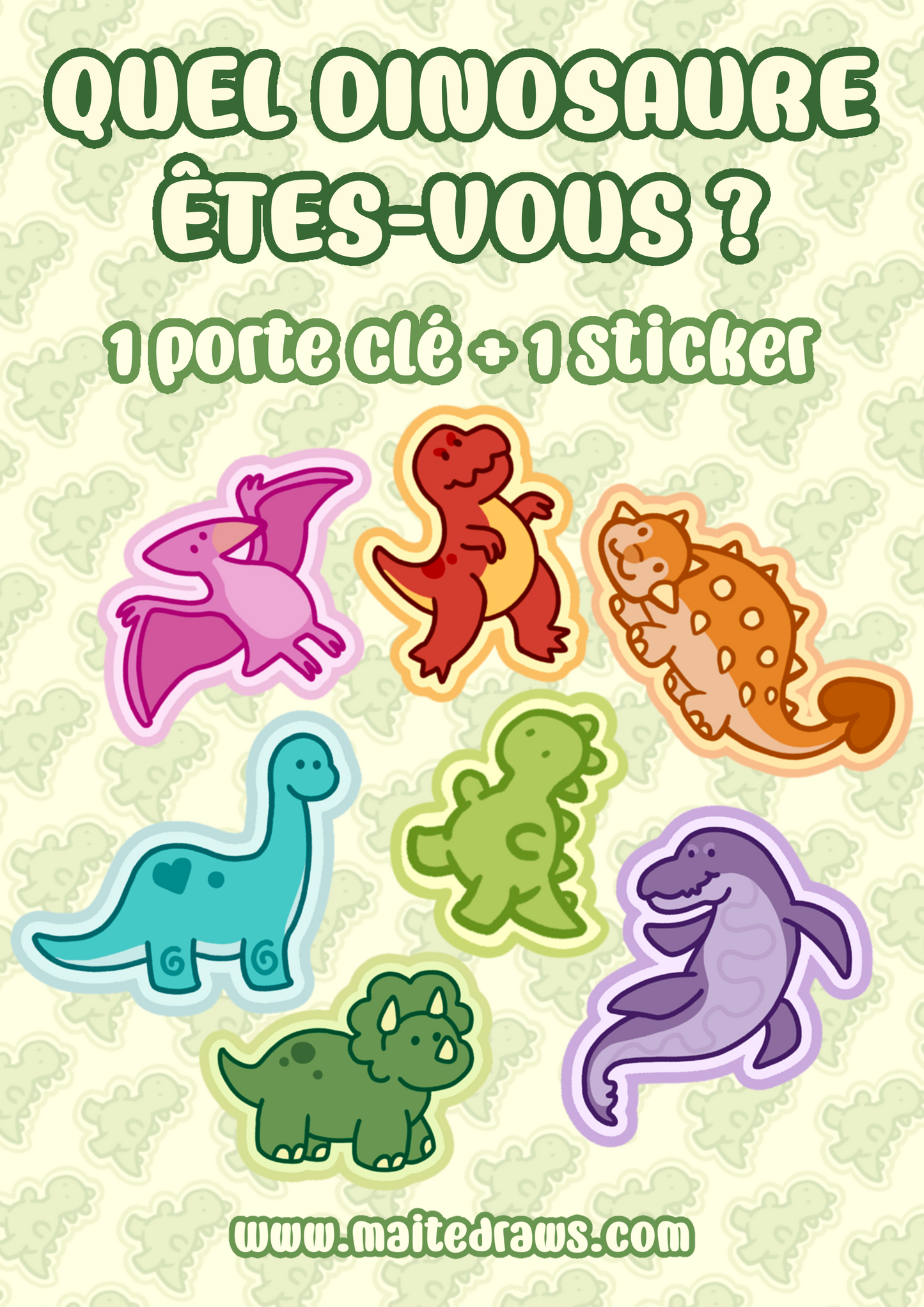 Which dinosaure are you? - Simple design