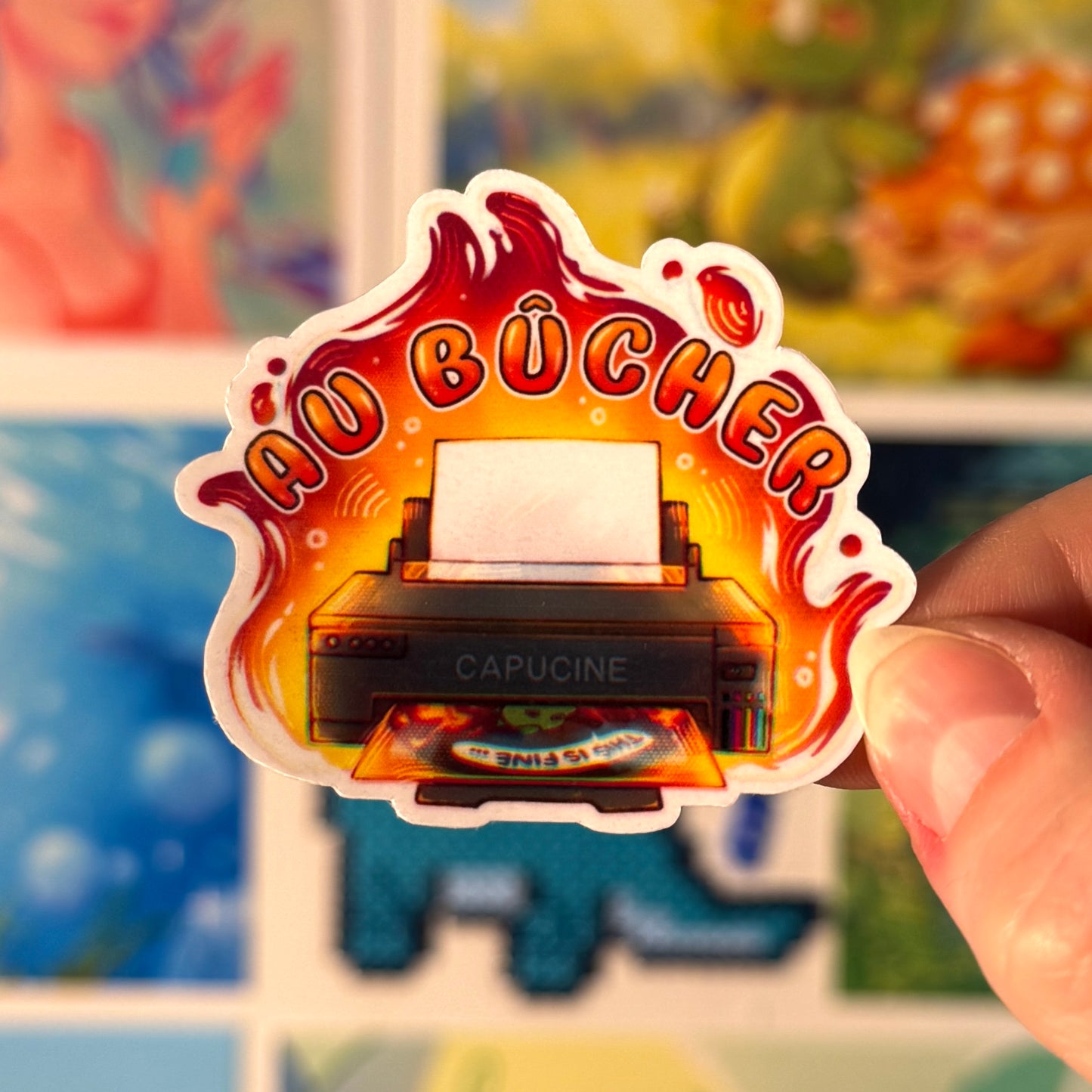 Au Bûcher - Sticker