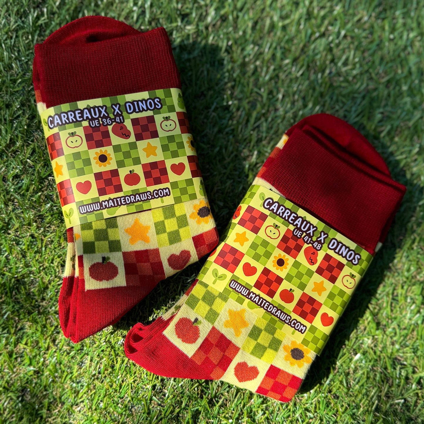 Socks - Carreaux X Dinos
