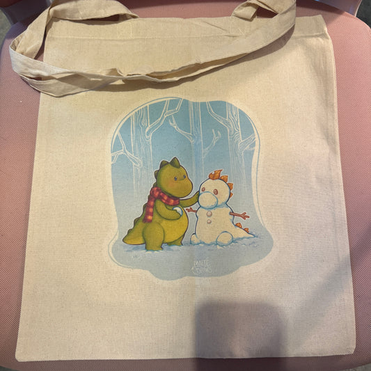 Dino Concombre Snowman - Tote bag