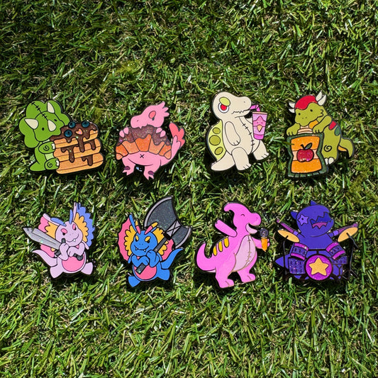 8 Dino Pins - 100€ INSTEAD OF 120€ (série 2)