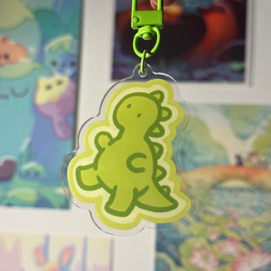 Dino Concombre simpliste - Keychain