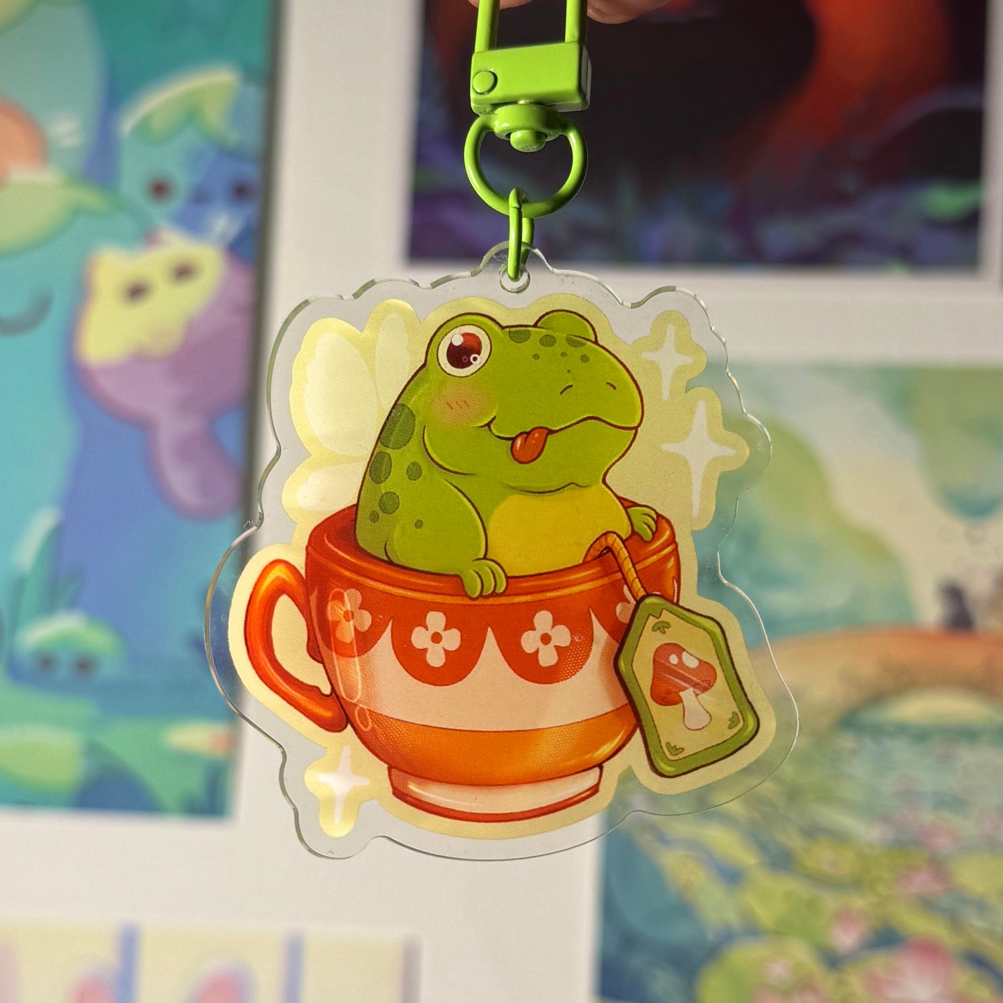 Freddy & Tea cup - Keychain