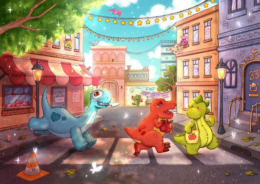 Dino in the City - Print