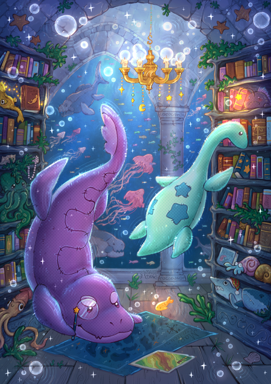 Zozo & Lucky Bibliothèque - Print