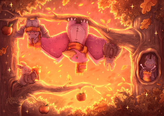 Pedro & bats - Print