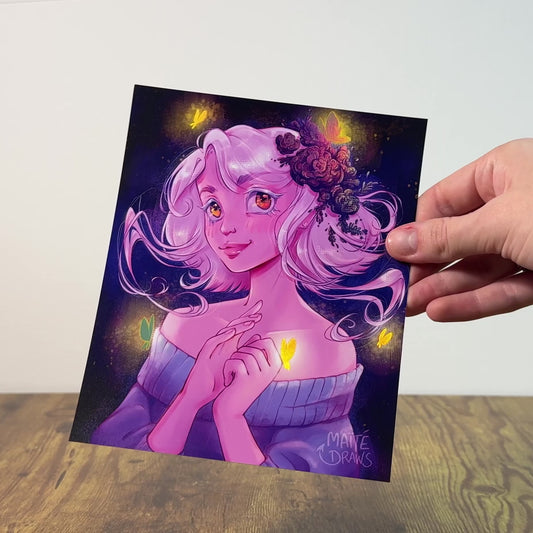 Gold Butterflies - Holographic print